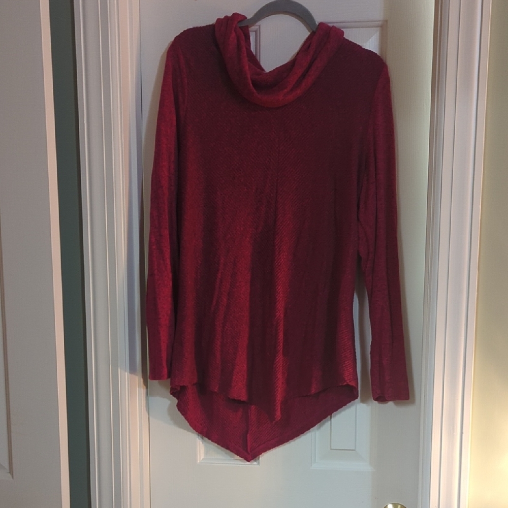 Maurices Women's Red Cowl Neck Sweater